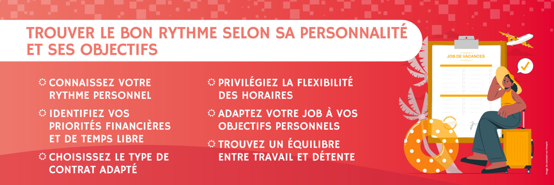 Critères à considérer pour trouver un job de vacances