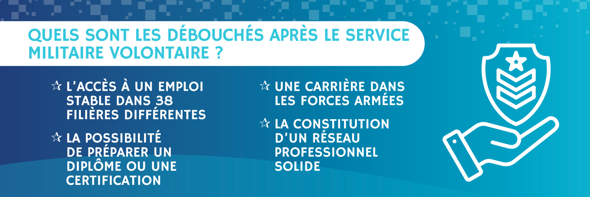 Le SMV offre aux jeunes de nombreux débouchés