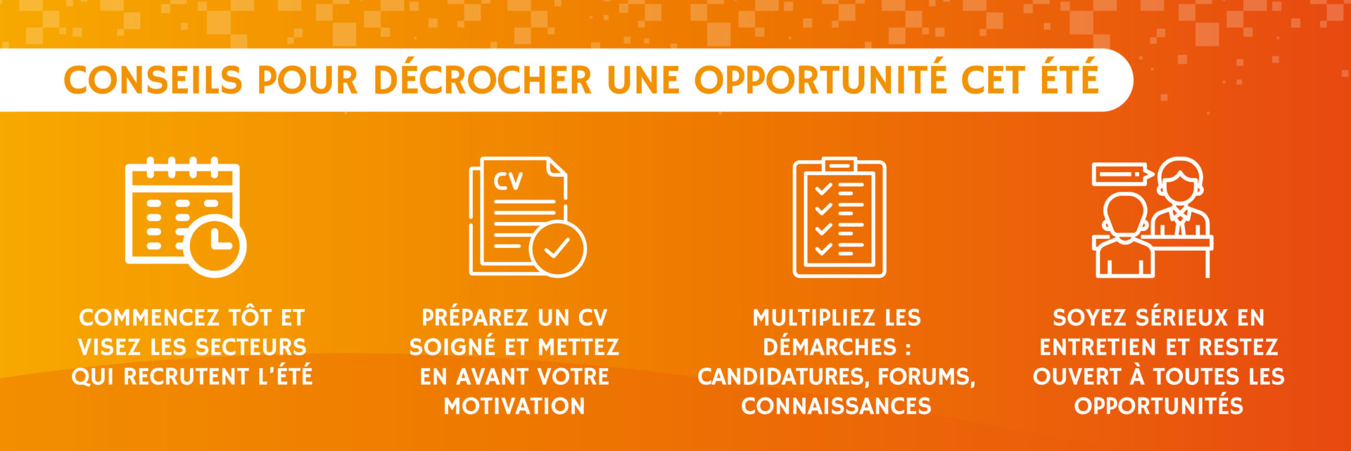 conseils pour décrocher un travail d'été