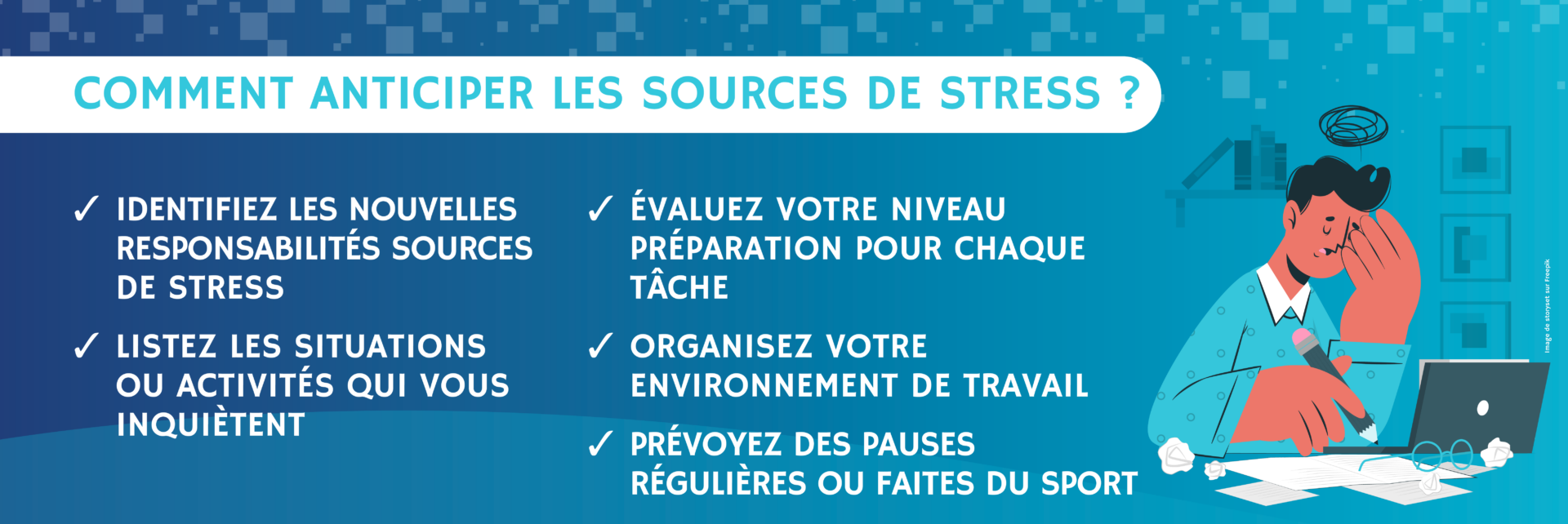 Astuces pour anticiper les sources de stress