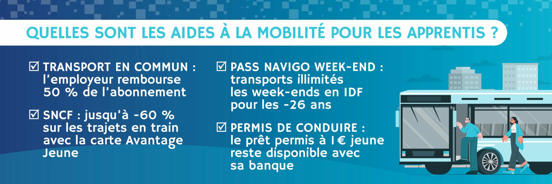 aides à la mobilité pour les jeunes apprentis
