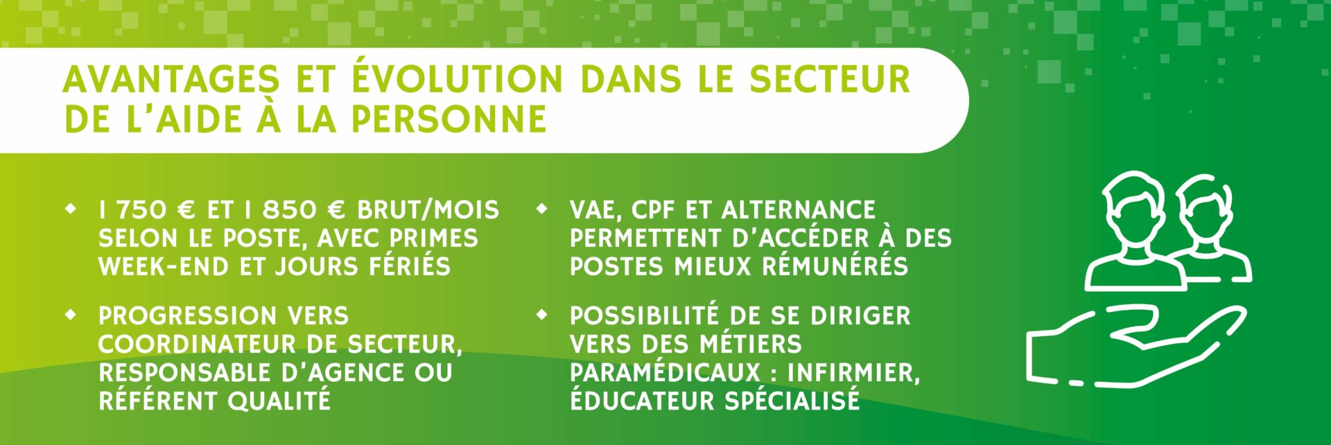 avantages et évolution secteur aide à la personne